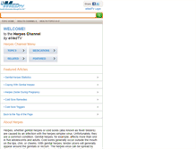 Tablet Screenshot of herpes.emedtv.com