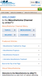 Mobile Screenshot of mesothelioma.emedtv.com