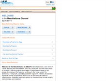 Tablet Screenshot of mesothelioma.emedtv.com