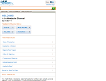 Tablet Screenshot of headache.emedtv.com