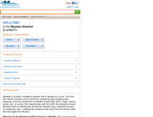 Tablet Screenshot of measles.emedtv.com
