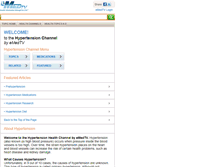 Tablet Screenshot of hypertension.emedtv.com