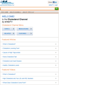 Tablet Screenshot of cholesterol.emedtv.com