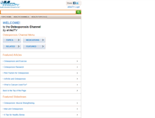 Tablet Screenshot of osteoporosis.emedtv.com