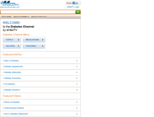 Tablet Screenshot of diabetes.emedtv.com