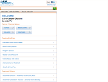 Tablet Screenshot of cancer.emedtv.com