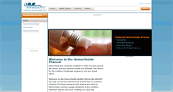 Desktop Screenshot of hemorrhoids.emedtv.com
