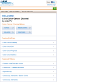 Tablet Screenshot of colon-cancer.emedtv.com