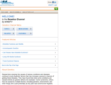 Tablet Screenshot of genetics.emedtv.com