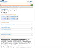 Tablet Screenshot of down-syndrome.emedtv.com
