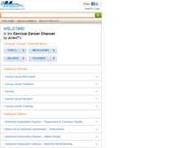 Tablet Screenshot of cervical-cancer.emedtv.com