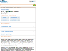 Tablet Screenshot of kidney-stones.emedtv.com