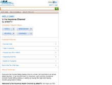 Tablet Screenshot of insomnia.emedtv.com