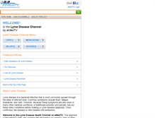 Tablet Screenshot of lyme-disease.emedtv.com